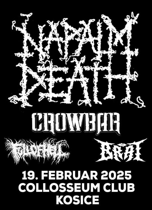 NAPALM DEATH sú späť v Košiciach