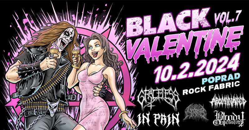 Milovníci death metalu oslávili Valentín v Poprade už siedmykrát