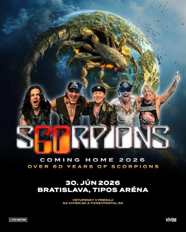 Legendárni SCORPIONS sa ukážu v Bratislave