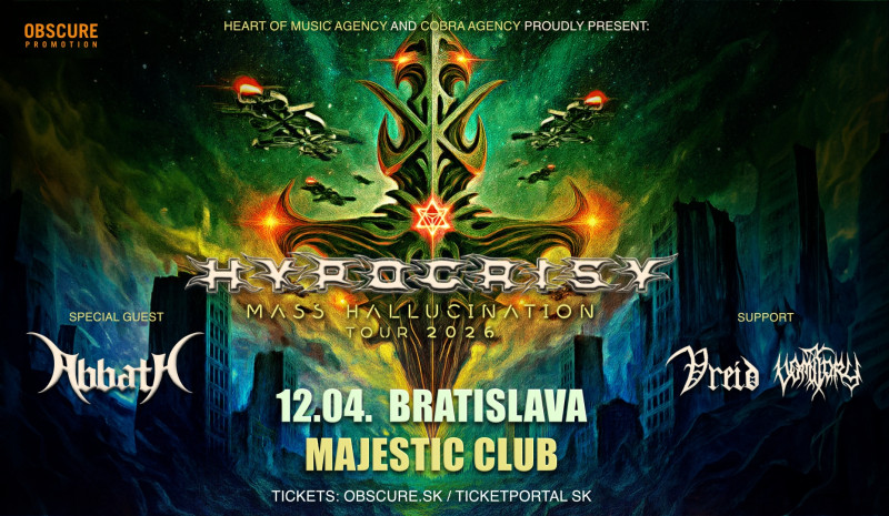 HYPOCRISY: Mass Hallucination tour 2026